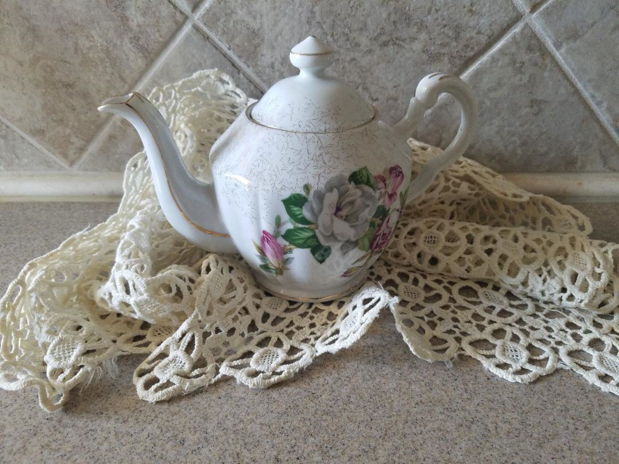 Norcrest Fine China Teapot K151 Vintage Teapot Pink Etsy