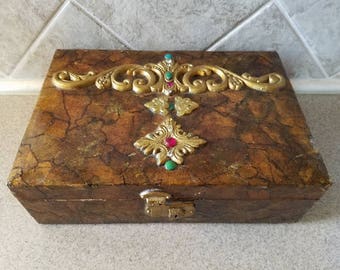 Decoupage boxes/ Jewelry box/ trinket box/ storage box/ keepsake box