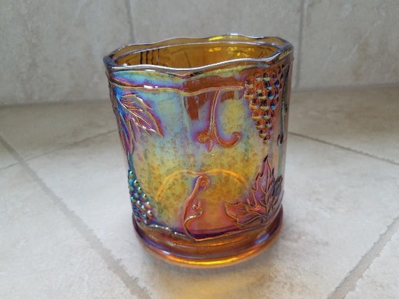 Korbe Schalen Vintage Carnival Glass Von Indiana Glass Company