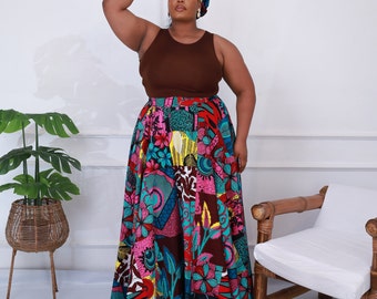 Fela - New In handmade African Print Ankara Maxi Skirt