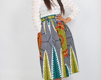African prints Ankara Mini skirt women's skirt