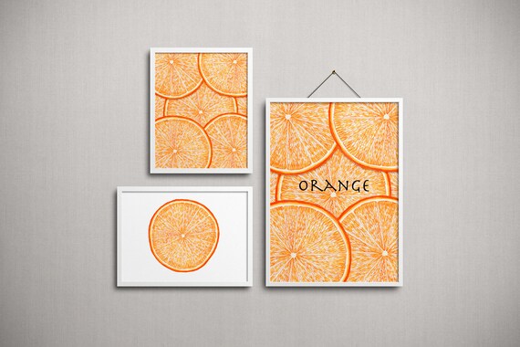 Orange Slices PNG JPG Printable Digital Download