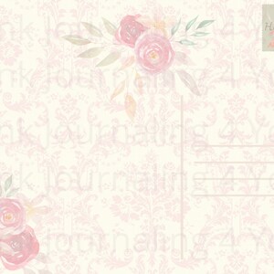 Vintage Junk Journal Postcard Ephemera Embellishments