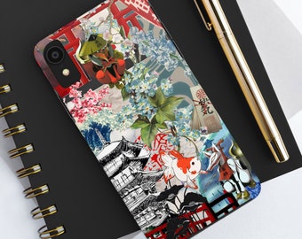 Japanese Art Collage Phone Case - Anime Aesthetic iPhone Cover - Asian Gifts