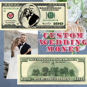Personalized Wedding Money: Custom 100 Dollar Bill (Digital Only)