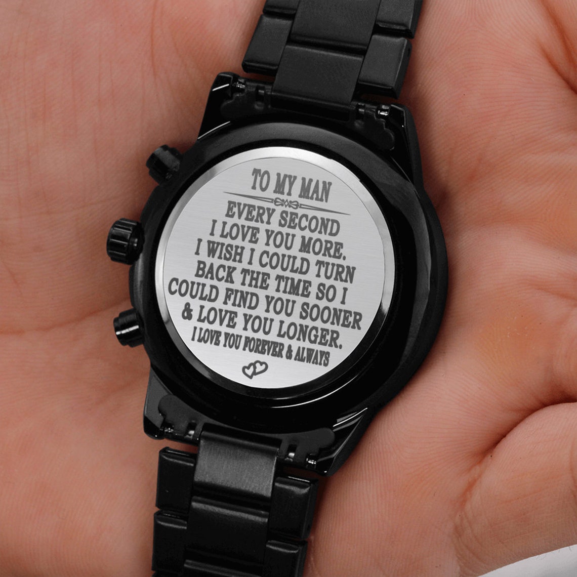 Engraved Watch for Men Boyfriend Husband Fiance Every Second Etsy