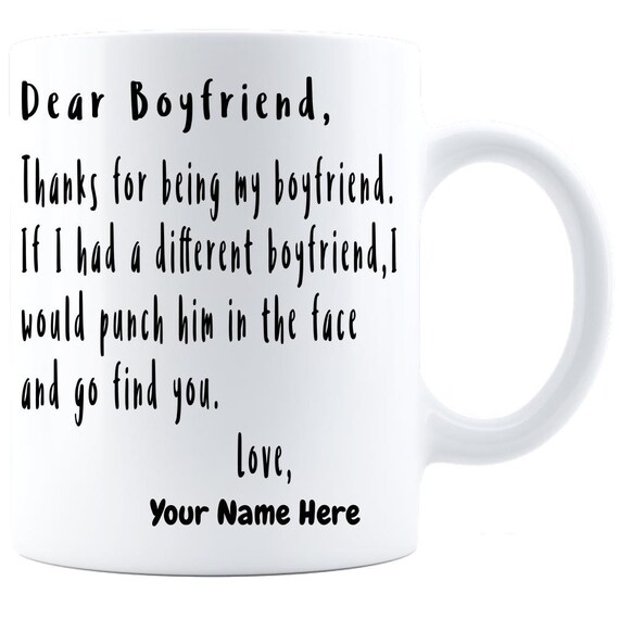 personalized mug for boyfriend