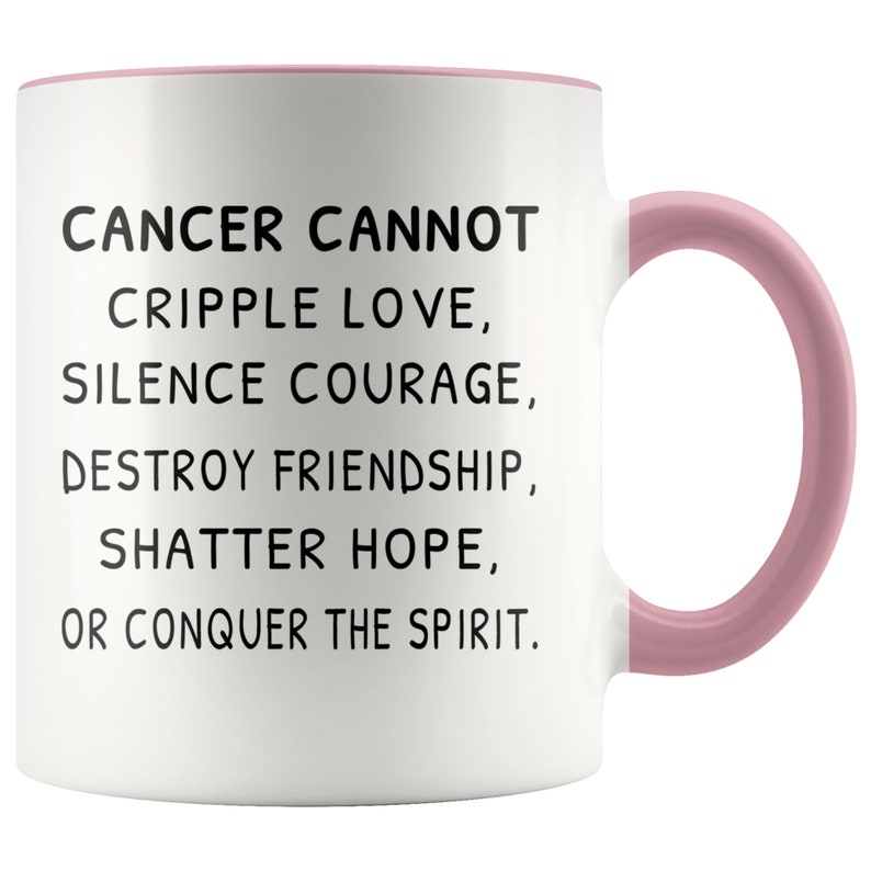 Gift for Cancer Patients Cancer Cheer up Accent Coffee Mug Etsy