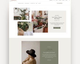 Clementine WordPress Theme for Lifestyle Bloggers, Fashion Bloggers, Travel Bloggers, Influencers | Stylish, Feminine Kadence Child Theme