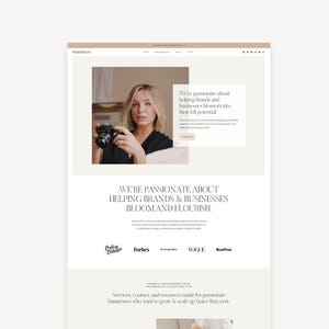 Clean, Feminine WordPress Theme for Service Providers and Creatives | Kadence Child Theme | Rosewood