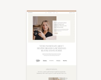 Clean, Feminine WordPress Theme for Service Providers and Creatives | Kadence Child Theme | Rosewood