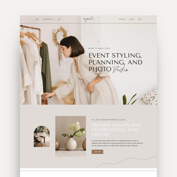 Magnolia WordPress Theme for Photographers, Event Planners, Photo Studio | Kadence Child Theme