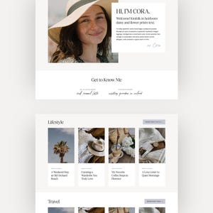Simple WordPress Blog Theme | Feminine, Minimalist Theme for Bloggers | Cove | Kadence Child Theme image 5