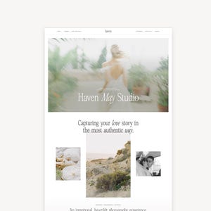 Kadence WordPress Theme for Photographers | Haven | Minimalist, Modern
