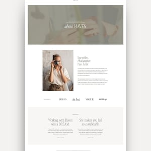 Haven WordPress Theme for Photographers and Creatives