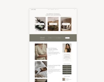 WordPress Theme for Lifestyle Blog | Parker | Kadence Child Theme for Bloggers | Clean, Neutral, Moody, Editorial Design
