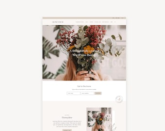 Honeydew WordPress Theme for Bloggers | Kadence Child Theme | Photography, Gallery, Shop, Business