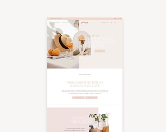 Feminine WordPress Theme: Kadence Child Theme for Coaches, Small Business, and Bloggers | Peachy