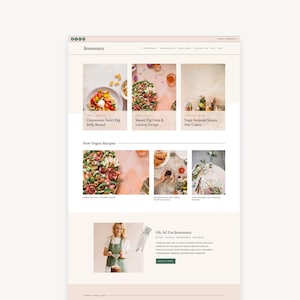 Tema de WordPress para blog de comida / Tema secundario Kadence / Rosemary