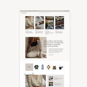 NOUVEAU thème WordPress pour les blogueurs lifestyle, mode et voyage | Parker | Thème enfant Kadence