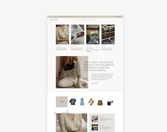 NUEVO tema de WordPress para blogueros de estilo de vida, moda y viajes / Parker / Tema secundario Kadence