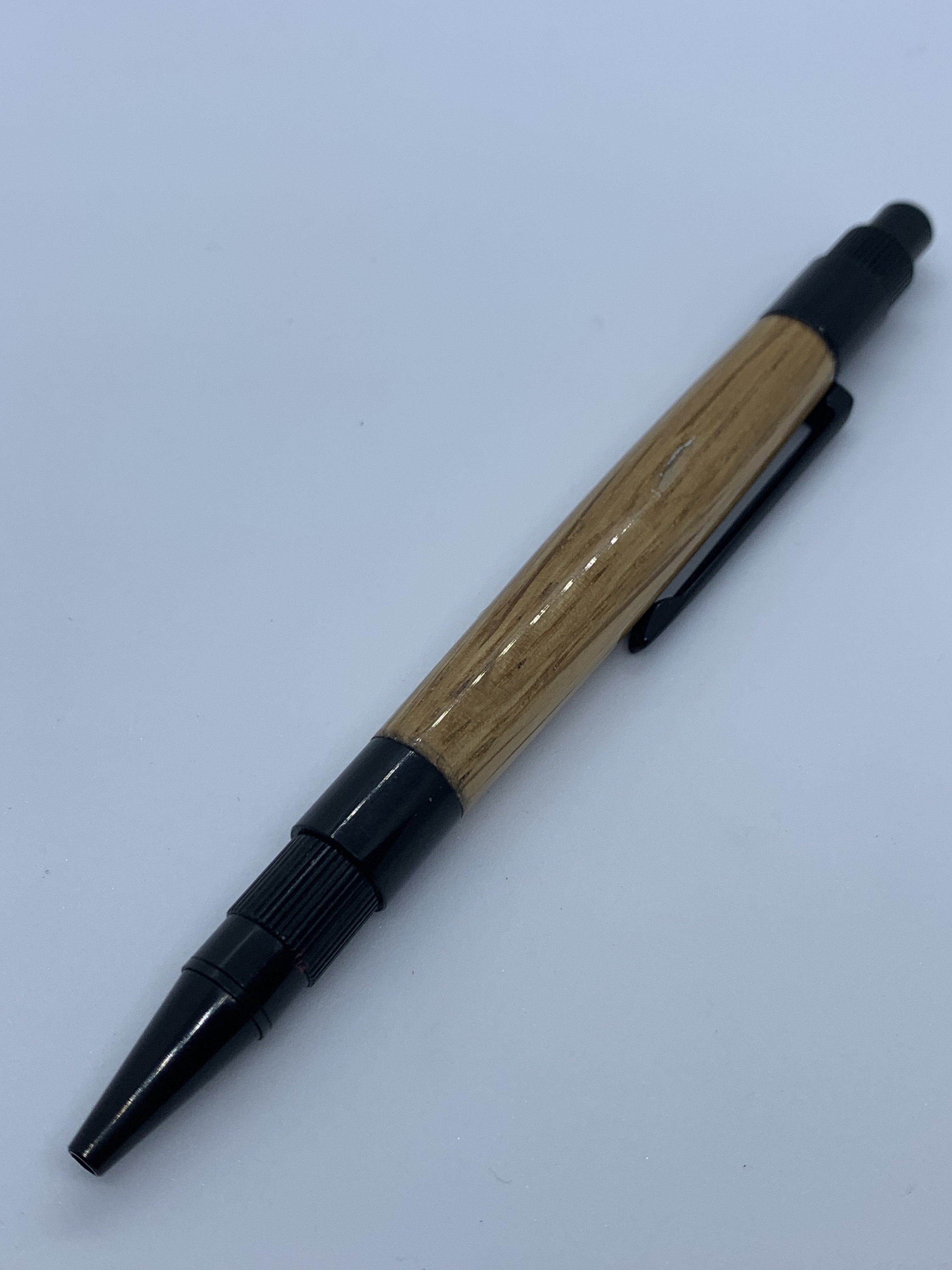 Stratus Black Enamel Click Pen with Hand Turned Jack ...
