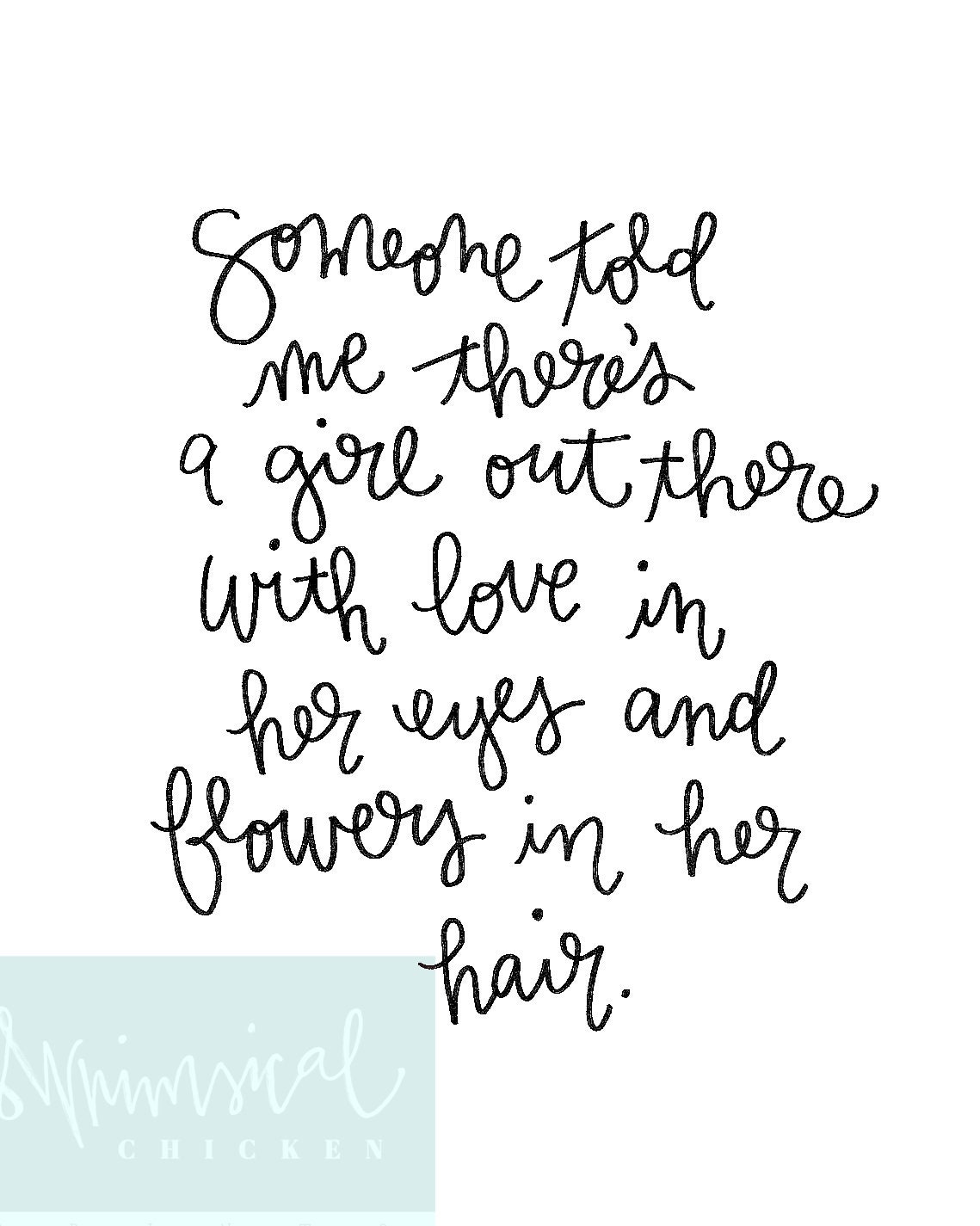 **Digital Download** This digital download is an original hand-lettered  creation by Jessie Unthank of Whimsical Chicken Prints. It quotes Led ...