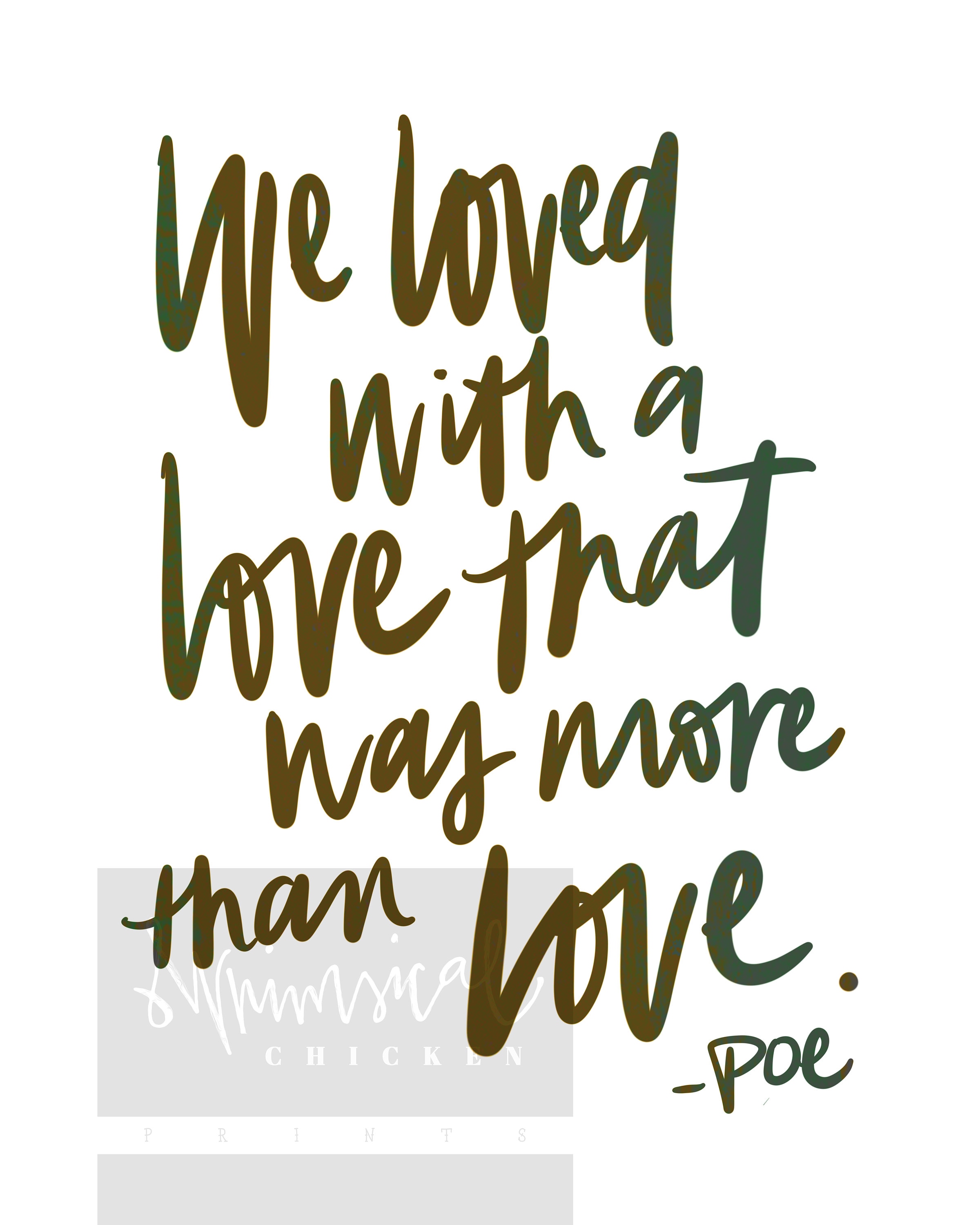  We Loved with a Love That was More Than Love. MT043