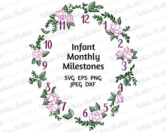Download Baby milestone svg | Etsy