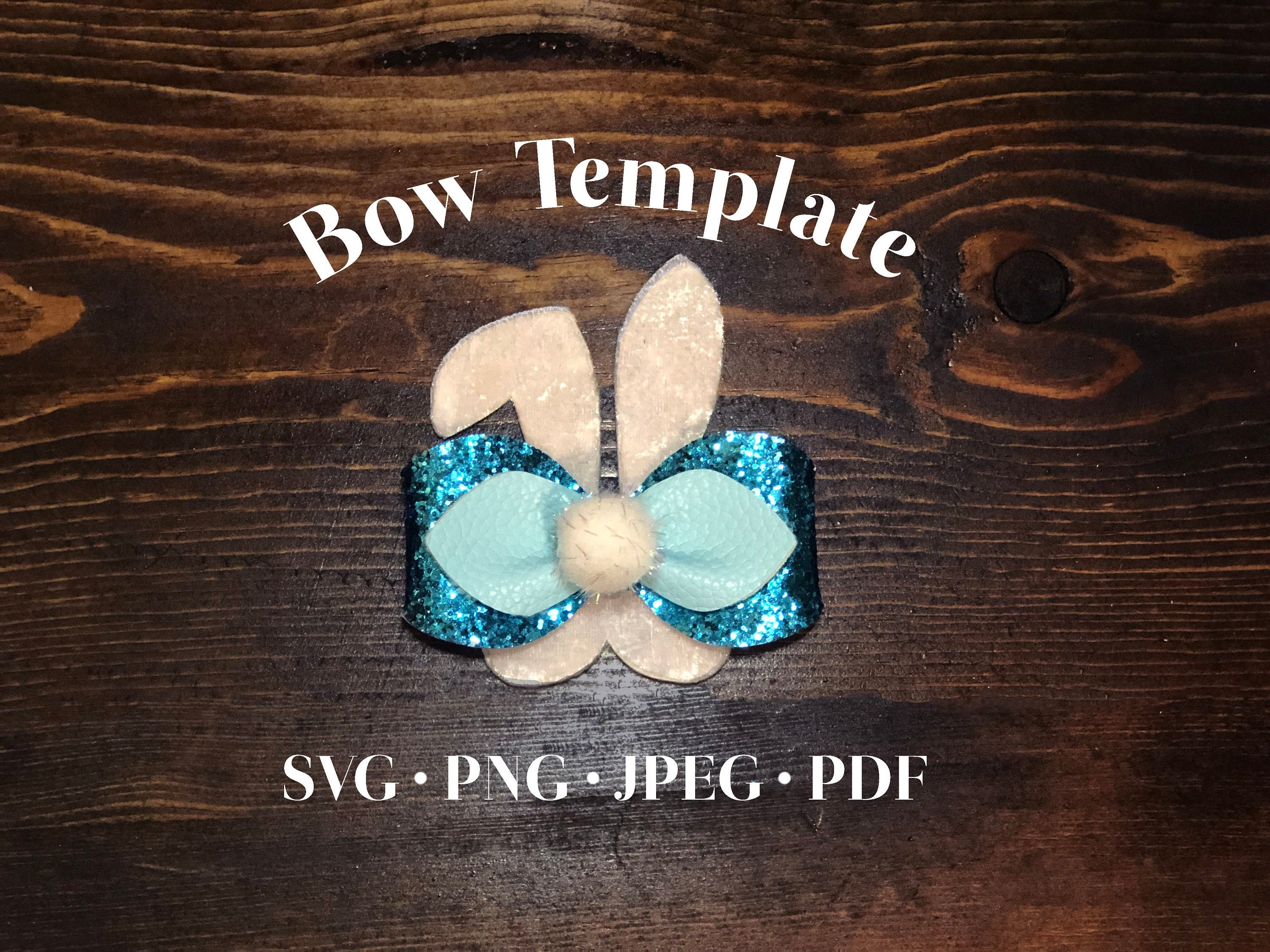 Download Easter Bunny Bow Template:Digital File SVG Bow Template ...