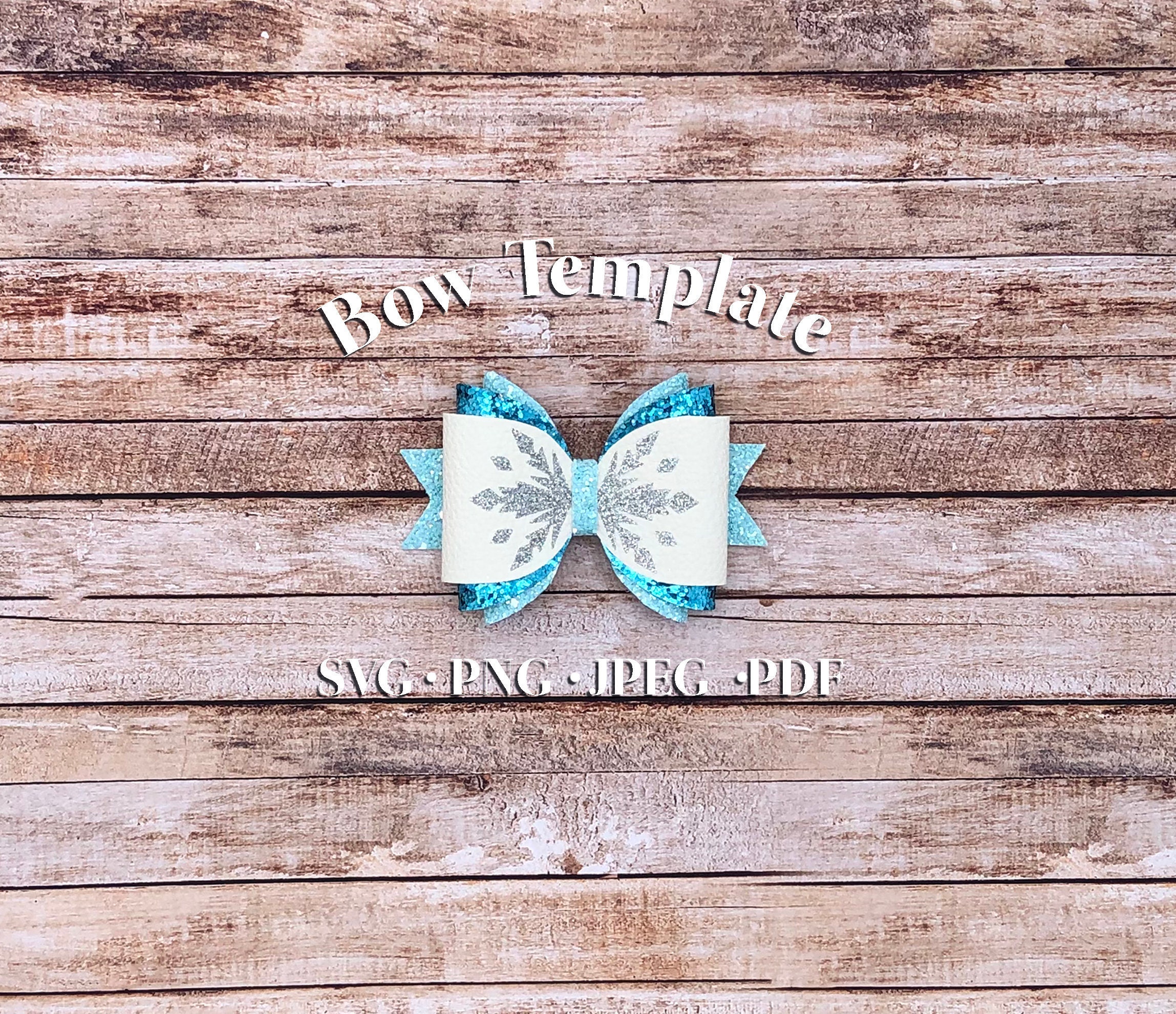 Download Hair Bow Template Elsa Digital File Princess Svg Bow Etsy