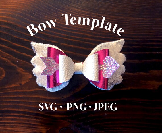 Download Cupid Wings And Arrow Bow Template Digital File Svg Bow Etsy