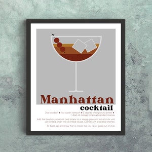 Manhattan Cocktail Art