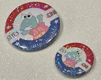 Holographic "I VOTED" Smormu Button