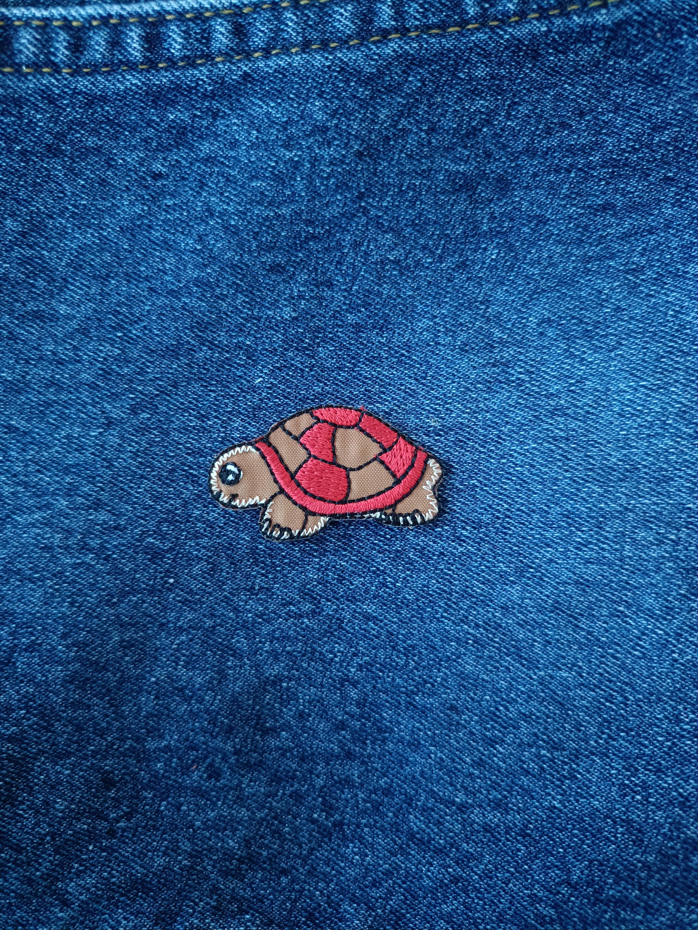 Mini Small Brown Turtle - Animal Patch - Iron on Patches - Patches for ...