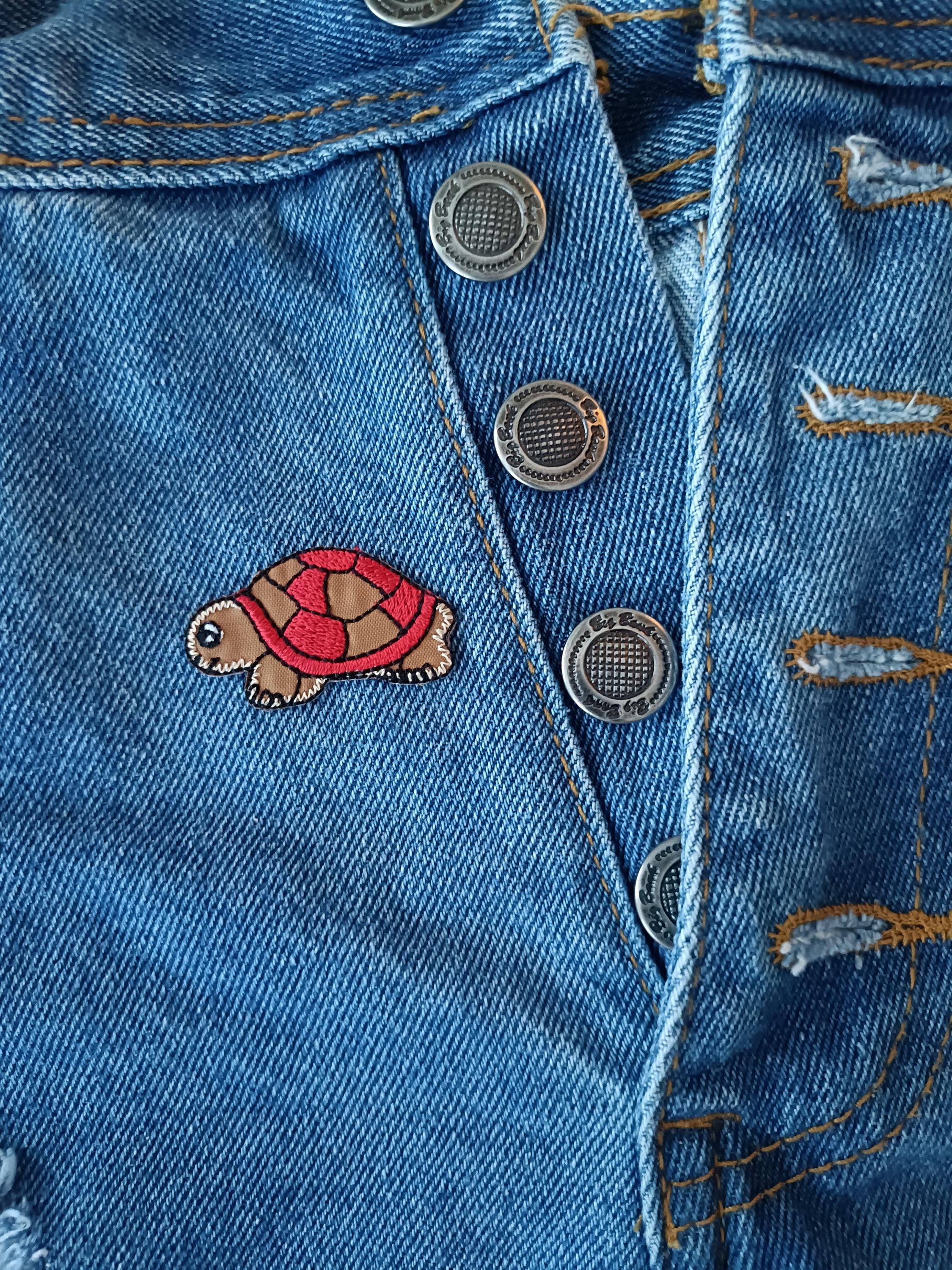 Mini Small Brown Turtle - Animal Patch - Iron on Patches - Patches for ...