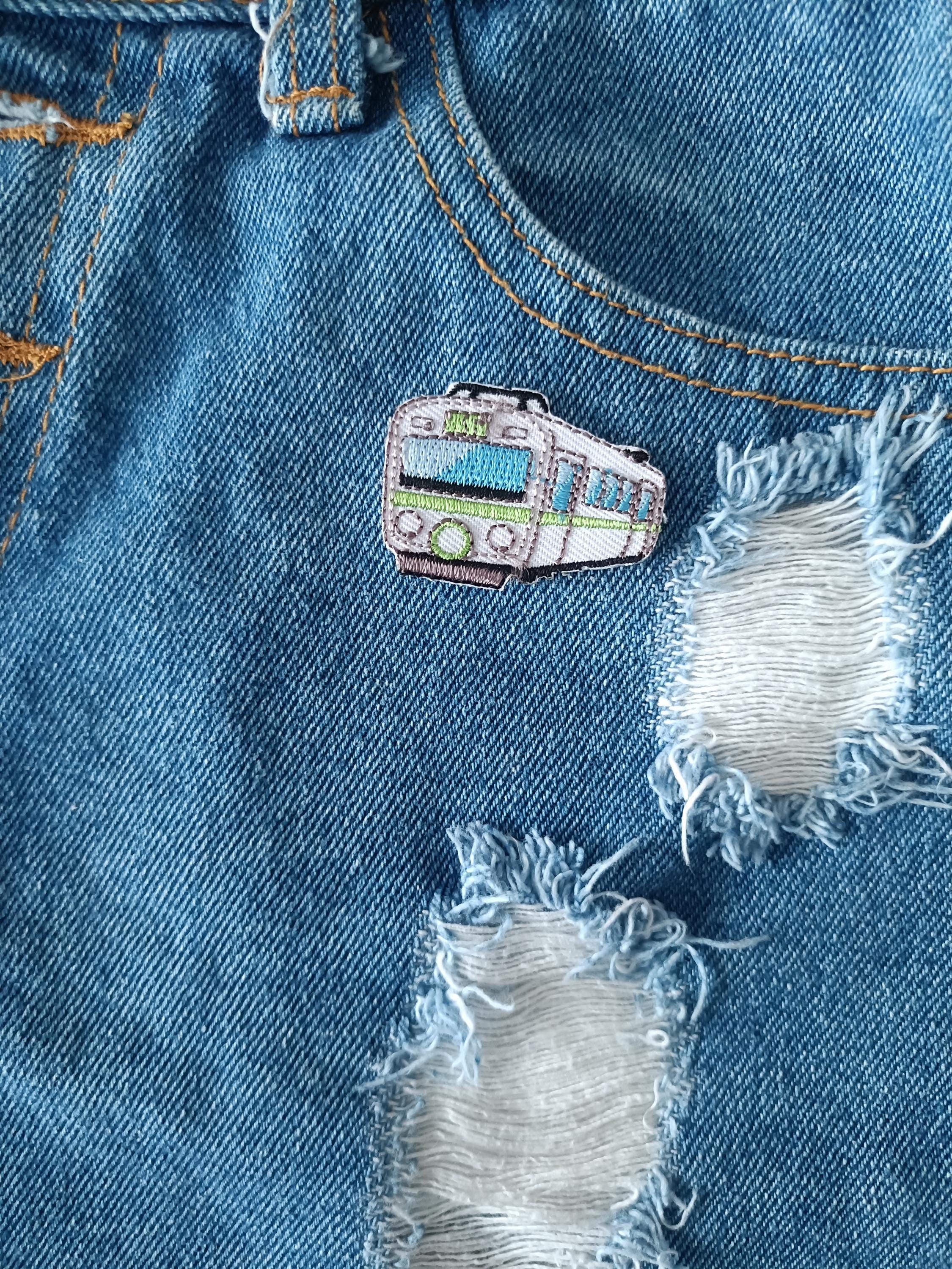 Mini Small Eletric Train Patch - Vehicle Patch - Iron on Patches ...