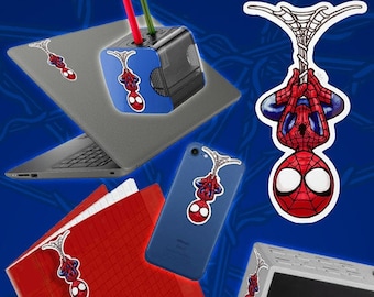 Cute Spider Man Sticker for Phone Tablet Computer Furniture