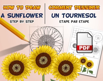 Comment dessiner un tournesol étape par étape (PDF)