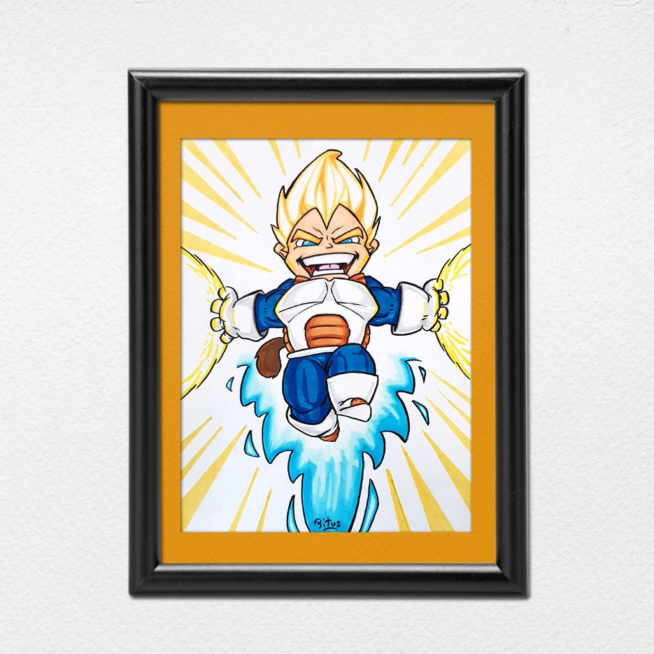 Dessin Vegeta Final Flash Format A4