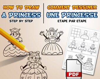 Comment dessiner une princesse étape par étape (PDF)