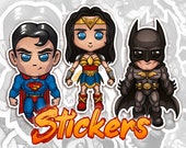 Super Heros Justice League Stickers for Phone Tablet Computer Furniture