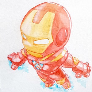 Mini IronMan drawing A5 size image 2