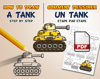 Comment dessiner un tank étape par étape (PDF)