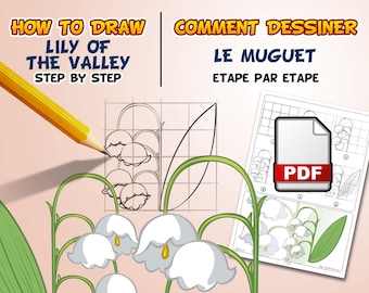 Comment dessiner du muguet étape par étape (PDF)