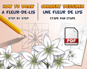Comment dessiner une fleur de lys étape par étape (PDF)