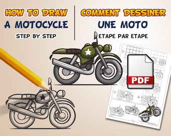 Comment dessiner une moto étape par étape (PDF)