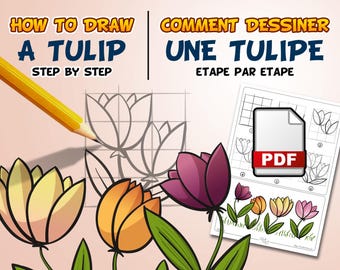 Comment dessiner une tulipe étape par étape (PDF)