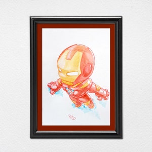 Mini IronMan drawing A5 size image 1