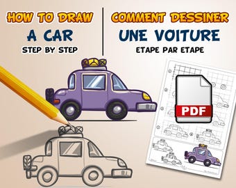 Comment dessiner une voiture étape par étape (PDF)